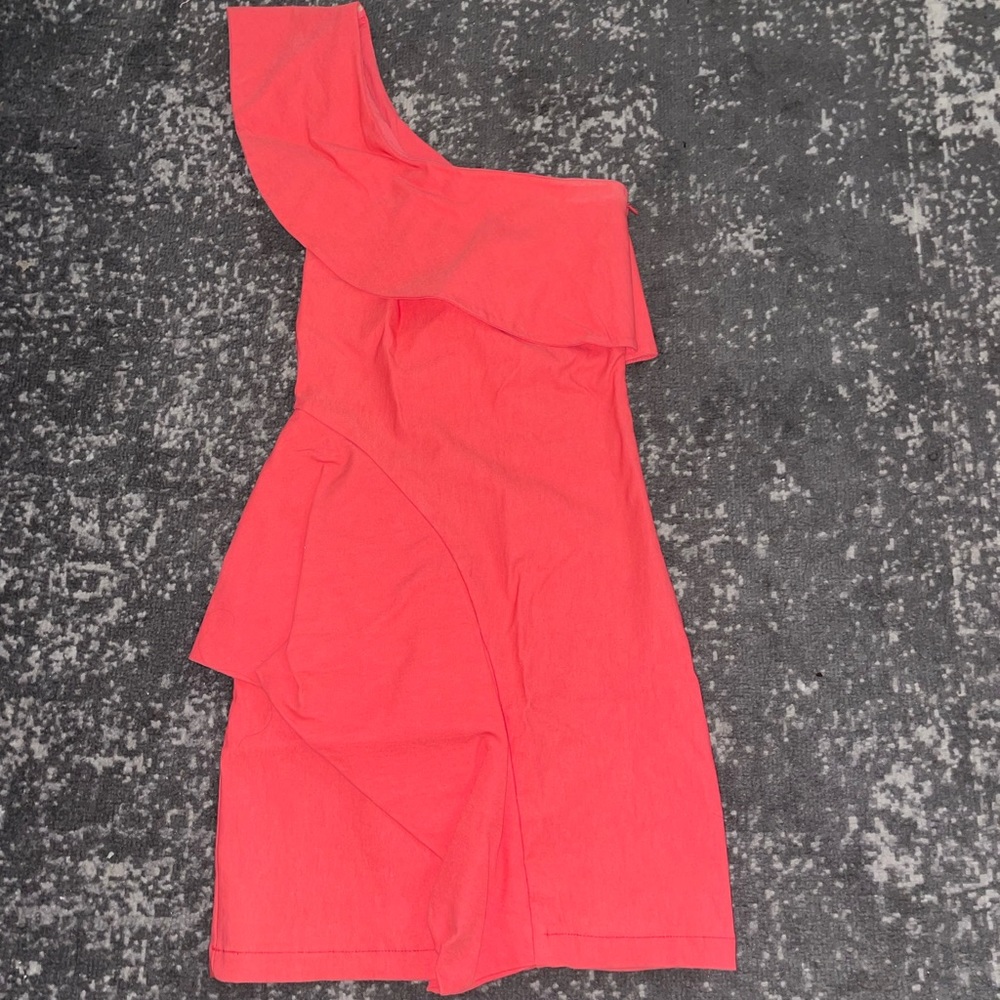 Coral cocktail dress